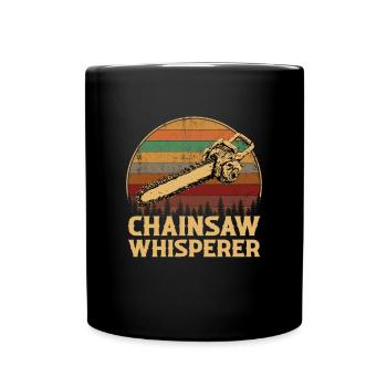 chainsaw logger lumberjack arborist - Tasse einfarbig - Schwarz - Vorne