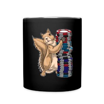Meerkat Poker Jetons de poker - Mug uni - noir - Devant