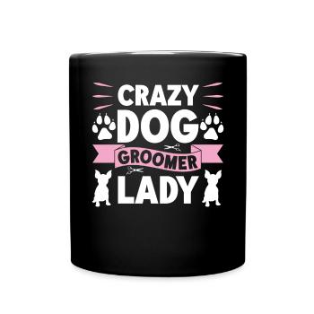 Chien Chiot Soins pour animaux de compagnie Salon d’emploi - Mug uni - noir - Devant