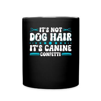 Chien Chiot Soins pour animaux de compagnie Salon d’emploi - Mug uni - noir - Devant