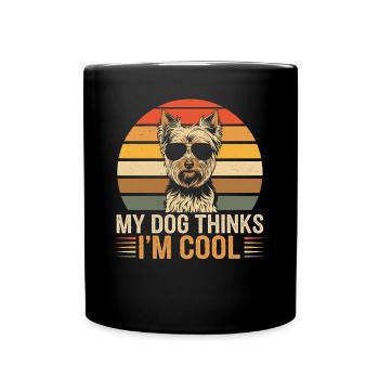 Yorkshire Terrier Yorkie Propriétaire de chien Cool - Mug uni - noir - Devant