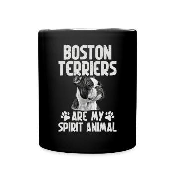 Boston Terrier Gifts - Tasse einfarbig - Schwarz - Vorne