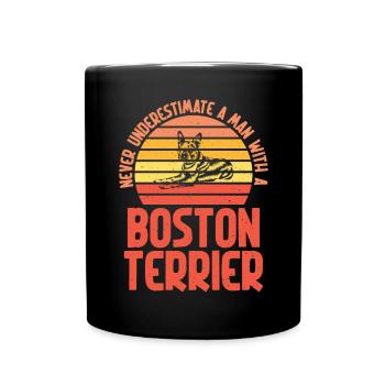Boston Terrier Gifts - Tasse einfarbig - Schwarz - Vorne