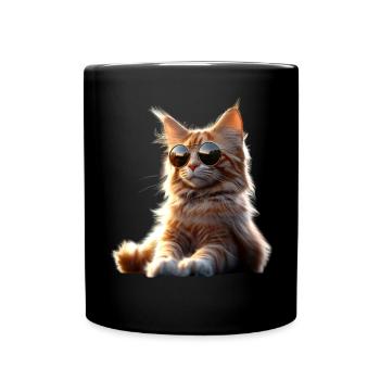 Maine Coon Cat Cat Mom Cat Maine Coon Cats - Full Colour Mug - black - Front