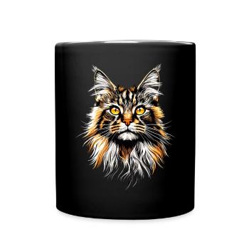 Maine Coon Cat Cat Mom Cat Maine Coon Cats - Full Colour Mug - black - Front