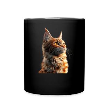 Maine Coon Cat Cat Mom Cat Maine Coon Cats - Full Colour Mug - black - Front