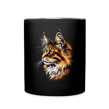 Maine Coon Cat Cat Mom Cat Maine Coon Cats - Full Colour Mug - black - Front