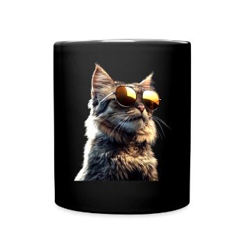 Maine Coon Cat Cat Mom Cat Maine Coon Cats - Full Colour Mug - black - Front