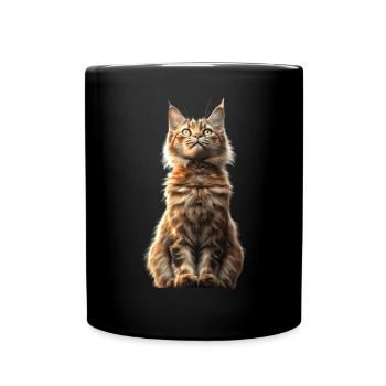 Maine Coon Cat Cat Mom Cat Maine Coon Cats - Full Colour Mug - black - Front