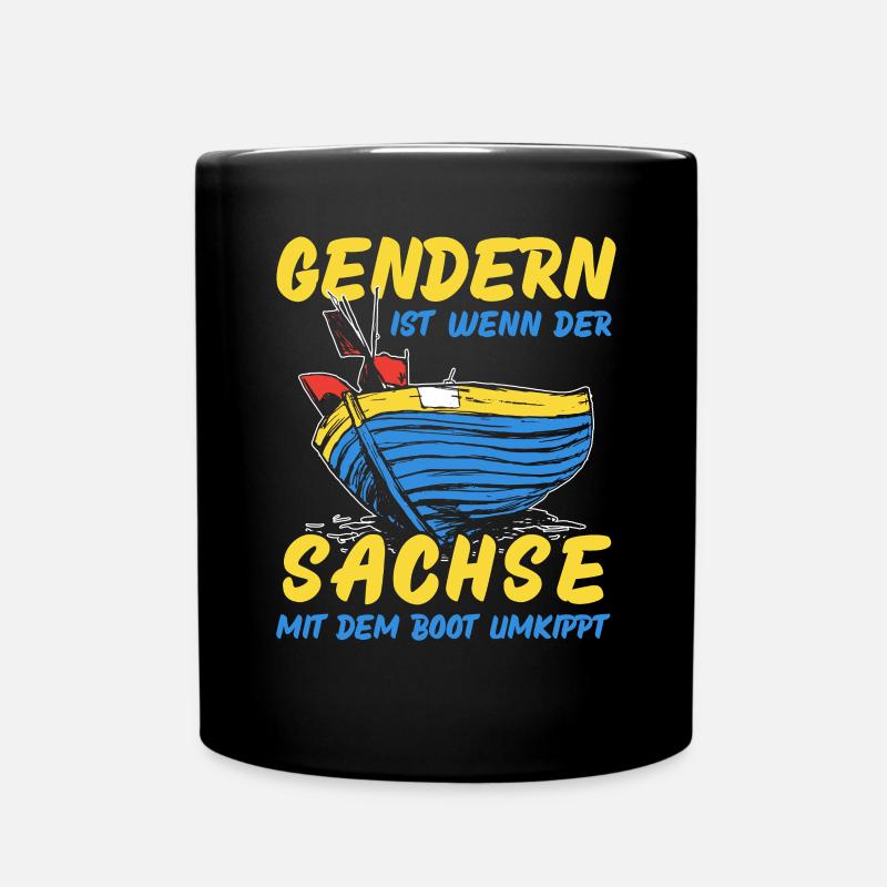 Gendern Tshirt Herren Damen Lustig Witzig Spruch - Tasse einfarbig - Schwarz