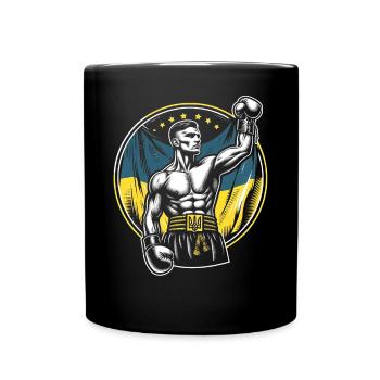 Boxeur ukrainien Boxeur patriotique - Mug uni - noir - Devant