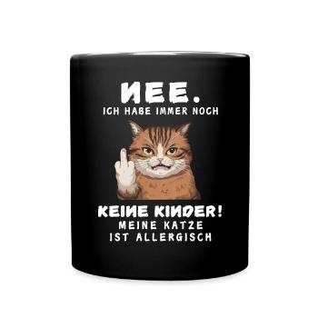 Tshirt chat Drôle Drôle Humour Sarcasme Kitty - Mug uni - noir - Devant