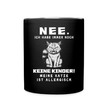 Tshirt chat Drôle Drôle Humour Sarcasme Kitty - Mug uni - noir - Devant