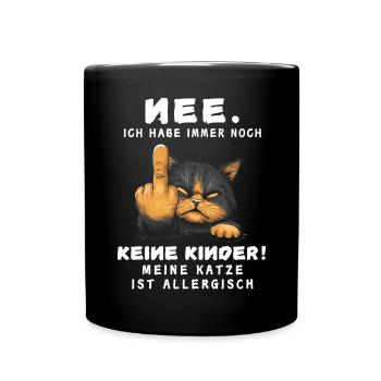 Tshirt chat Drôle Drôle Humour Sarcasme Kitty - Mug uni - noir - Devant