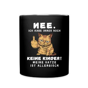 Tshirt chat Drôle Drôle Humour Sarcasme Kitty - Mug uni - noir - Devant