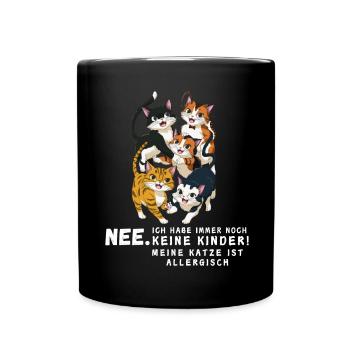 Tshirt chat Drôle Drôle Humour Sarcasme Kitty - Mug uni - noir - Devant