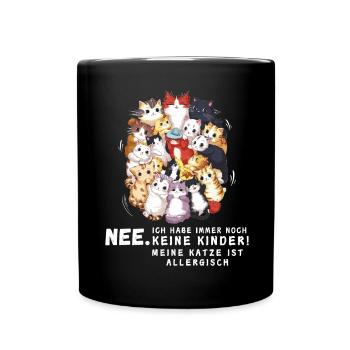Tshirt chat Drôle Drôle Humour Sarcasme Kitty - Mug uni - noir - Devant