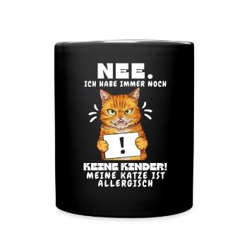 Tshirt chat Drôle Drôle Humour Sarcasme Kitty - Mug uni - noir - Devant