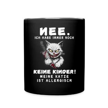Tshirt chat Drôle Drôle Humour Sarcasme Kitty - Mug uni - noir - Devant