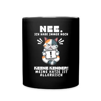Tshirt chat Drôle Drôle Humour Sarcasme Kitty - Mug uni - noir - Devant