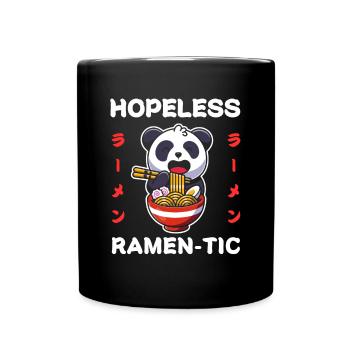 Panda Ramen Nouilles Chibi Asia Soupe de nouilles Anime - Mug uni - noir - Devant
