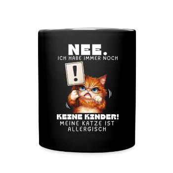 Tshirt chat Drôle Drôle Humour Sarcasme Kitty - Mug uni - noir - Devant