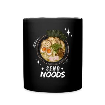Nouilles Ramen Nouilles Chibi Asia Soupe de nouilles Anime - Mug uni - noir - Devant