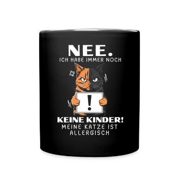 Tshirt chat Drôle Drôle Humour Sarcasme Kitty - Mug uni - noir - Devant