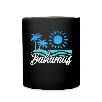 Bahamas Île des Caraïbes Cadeau d’été de l’Atlantique - Mug uni - noir - Devant