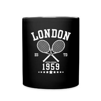 Vintage Tennis Londres Créé en 1959 - Mug uni - noir - Devant