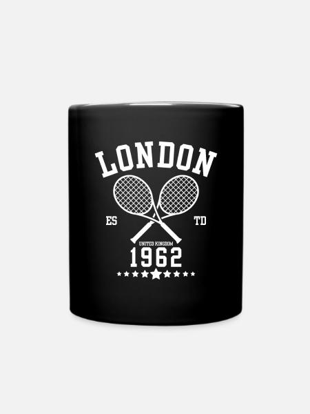 Vintage Tennis Londres Créé en 1962 - Mug uni - noir
