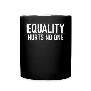 Gleichheit LGBTQ Rainbow Flag LGBTQ Stolz - Tasse einfarbig - Schwarz - Vorne