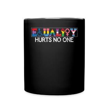 Gleichheit LGBTQ Rainbow Flag LGBTQ Stolz - Tasse einfarbig - Schwarz - Vorne
