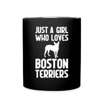 Boston Terrier Gifts - Tasse einfarbig - Schwarz - Vorne