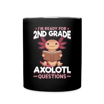 Axolotl Books Kawaii I'm Ready For 2nd Grade - Tasse einfarbig - Schwarz - Vorne