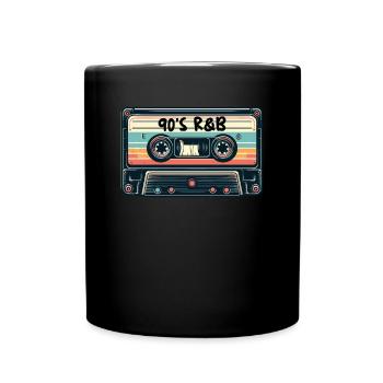 90er R&B Kassette Vintage Kassette 90er R&B - Tasse einfarbig - Schwarz - Vorne