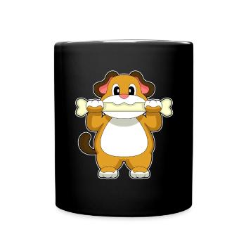 Os de chien - Mug uni - noir - Devant