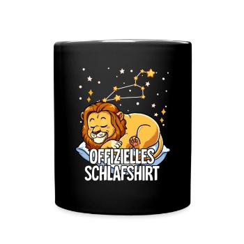 Chemise de nuit officielle Zodiac Leo - Mug uni - noir - Devant