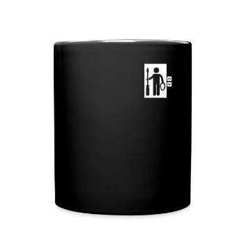 Elevator Logo Emblem Repair Inspector Elevator - Full Colour Mug - black - Front