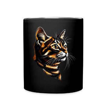 Bengal Cat Leopard Cat Leopardette Bengal Cats - Full Colour Mug - black - Front