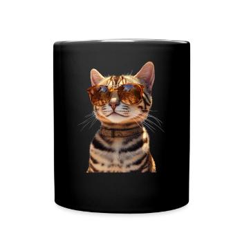 Bengal Cat Leopard Cat Leopardette Bengal Cats - Full Colour Mug - black - Front