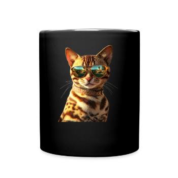 Bengal Cat Leopard Cat Leopardette Bengal Cats - Full Colour Mug - black - Front