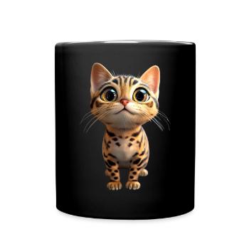 Bengal Cat Leopard Cat Leopardette Bengal Cats - Full Colour Mug - black - Front