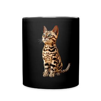 Bengal Cat Leopard Cat Leopardette Bengal Cats - Full Colour Mug - black - Front