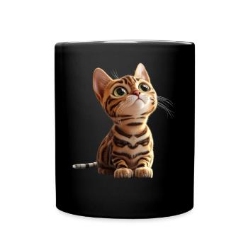 Bengal Cat Leopard Cat Leopardette Bengal Cats - Full Colour Mug - black - Front