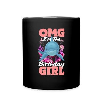 Dauphin Anniversaire Fille - Mug uni - noir - Devant