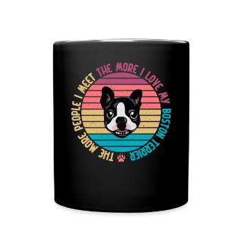 Boston Terrier Gifts - Tasse einfarbig - Schwarz - Vorne