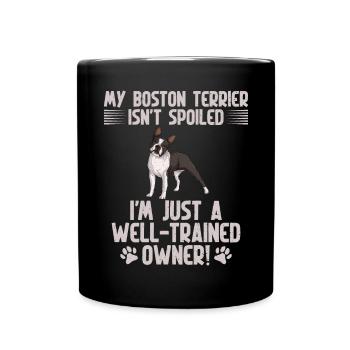 Boston Terrier Gifts - Tasse einfarbig - Schwarz - Vorne