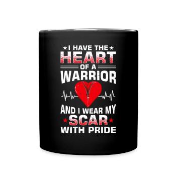 Heart Bypass Heart Attack Heart Surgery - Full Colour Mug - black - Front