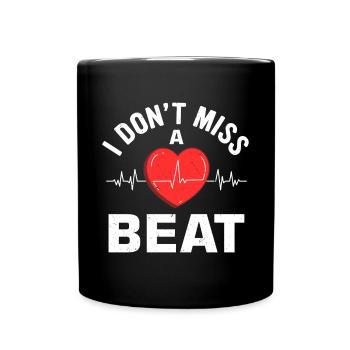 Herzbypass Herzinfarkt Herzoperation - Tasse einfarbig - Schwarz - Vorne